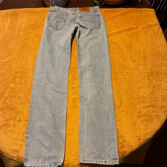 VINTAGE LEVI’S 505 ORANGE TAB 31x34 DENIM JEANS - Picture 2 of 8